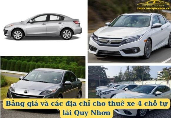 Thuê xe 4 chỗ tự lái giá tốt ở Quy Nhơn, chỉ từ 600K
