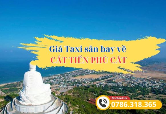 Giá Taxi sân bay Quy Nhơn về các địa điểm nghĩ dưỡng ở Cát Tiến