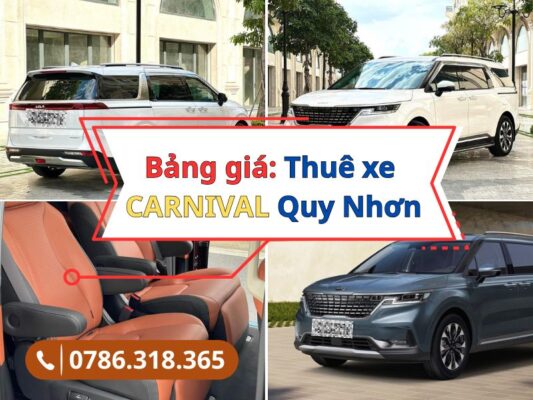 Dịch vụ cho thuê xe Carnival Quy Nhơn
