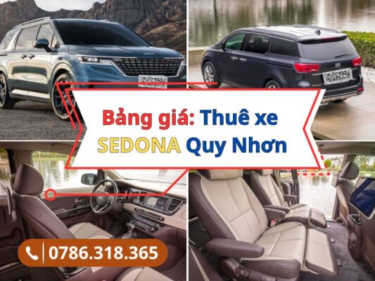 Dịch vụ cho thuê xe Sedona Quy Nhơn